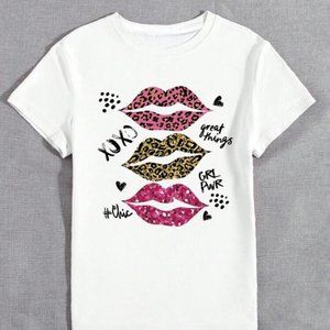 Women's Girl Power Great Things Graphic Tee LG